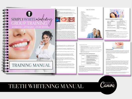 TEETH WHITENING TRAINING MANUAL